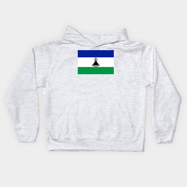 Flag of Lesotho Kids Hoodie by COUNTRY FLAGS